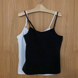 Two shelf bra tank tops Juniors